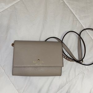 Authentic Kate Spade Grey Clutch on Chain